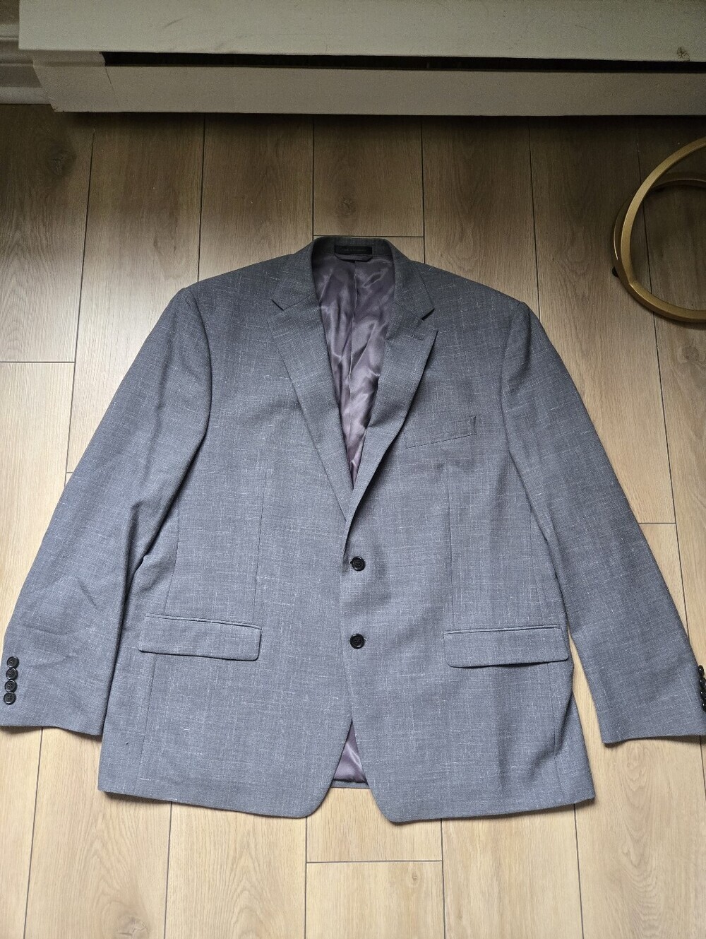 Lauren Ralph Lauren Wool and Linen Blend Grey Blazer Size 48R